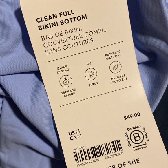 💙 Athleta Clean Full Swim Bottom // Swallowtail Blue - Picture 7 of 8